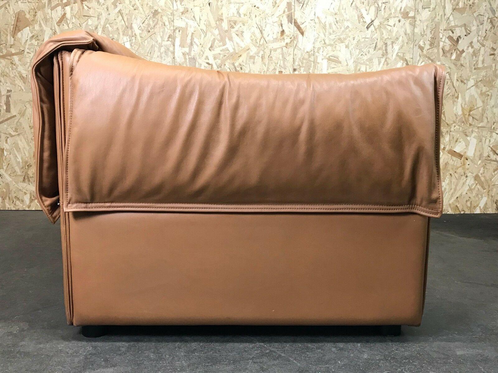 70s Sofa 2 Seater Leather Sofa Niels Bendtsen Lotus for N. Eilersen Danish Desig For Sale 3