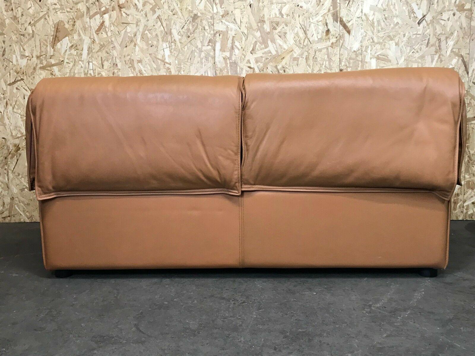 70s Sofa 2 Seater Leather Sofa Niels Bendtsen Lotus for N. Eilersen Danish Desig For Sale 5