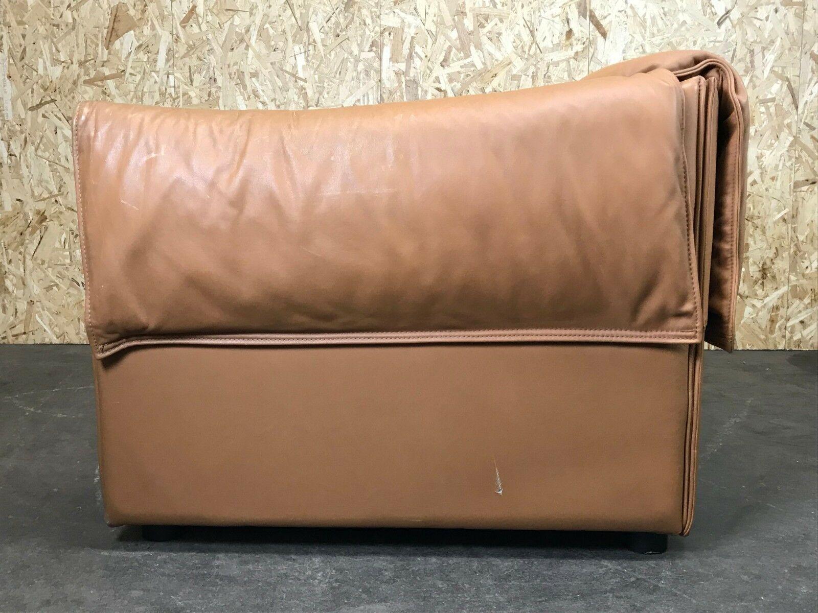 70s Sofa 2 Seater Leather Sofa Niels Bendtsen Lotus for N. Eilersen Danish Desig For Sale 6