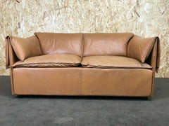 70s Sofa 2 Seater Leather Sofa Niels Bendtsen Lotus for N. Eilersen Danish Desig