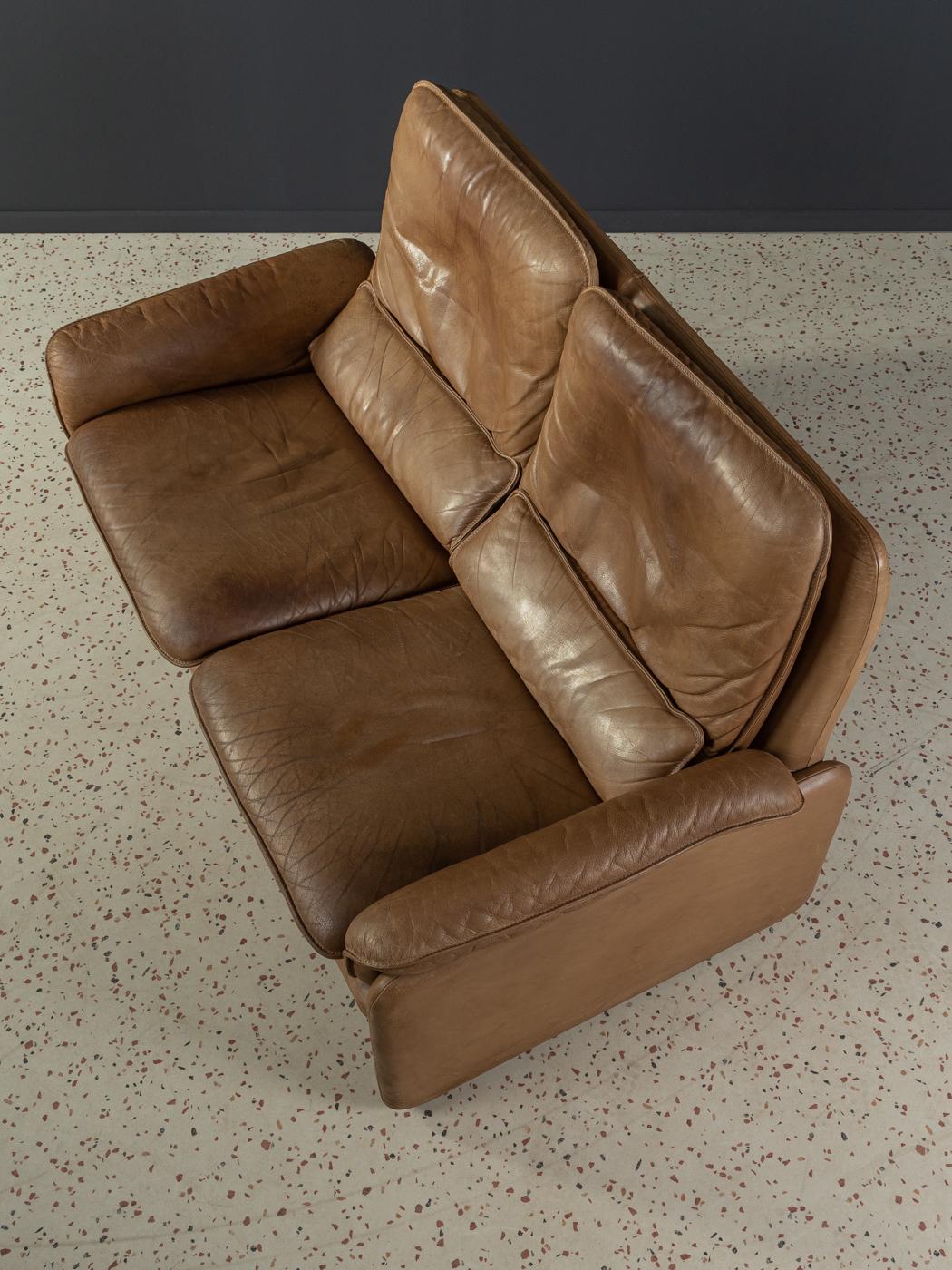 Swiss 70s Sofa by De Sede Model DS-61 Buffalo Leather For Sale