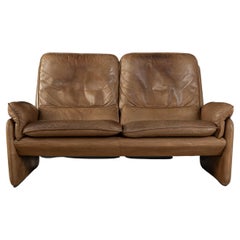 70s Sofa by De Sede Model DS-61 Buffalo Leather
