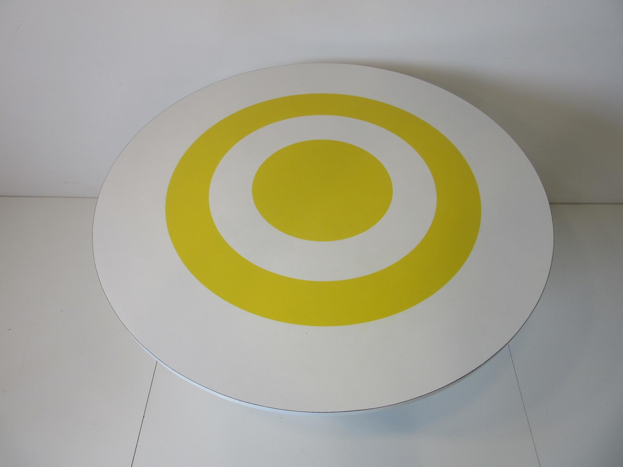 American 1970s Space Age Op Art Dining Table in the style of Verner Panton
