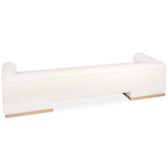 1970s Style Velvet Sofa with Rolled Arms and Tight Seat