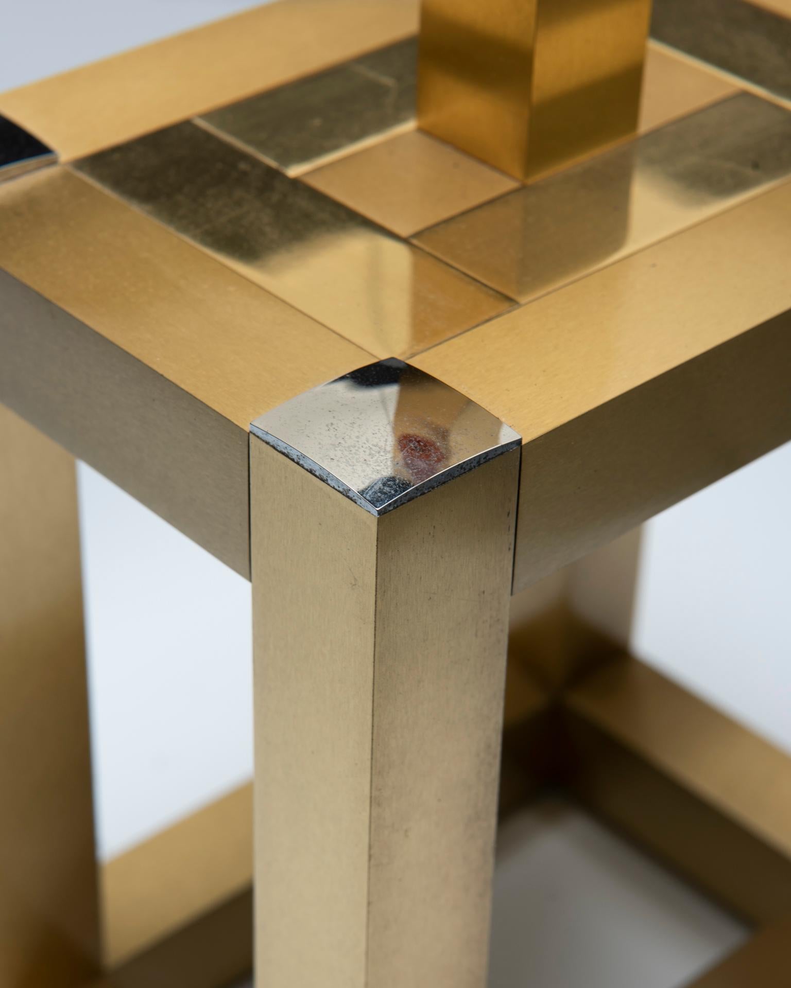 70s table lamp with Brass Base - Lumica 1