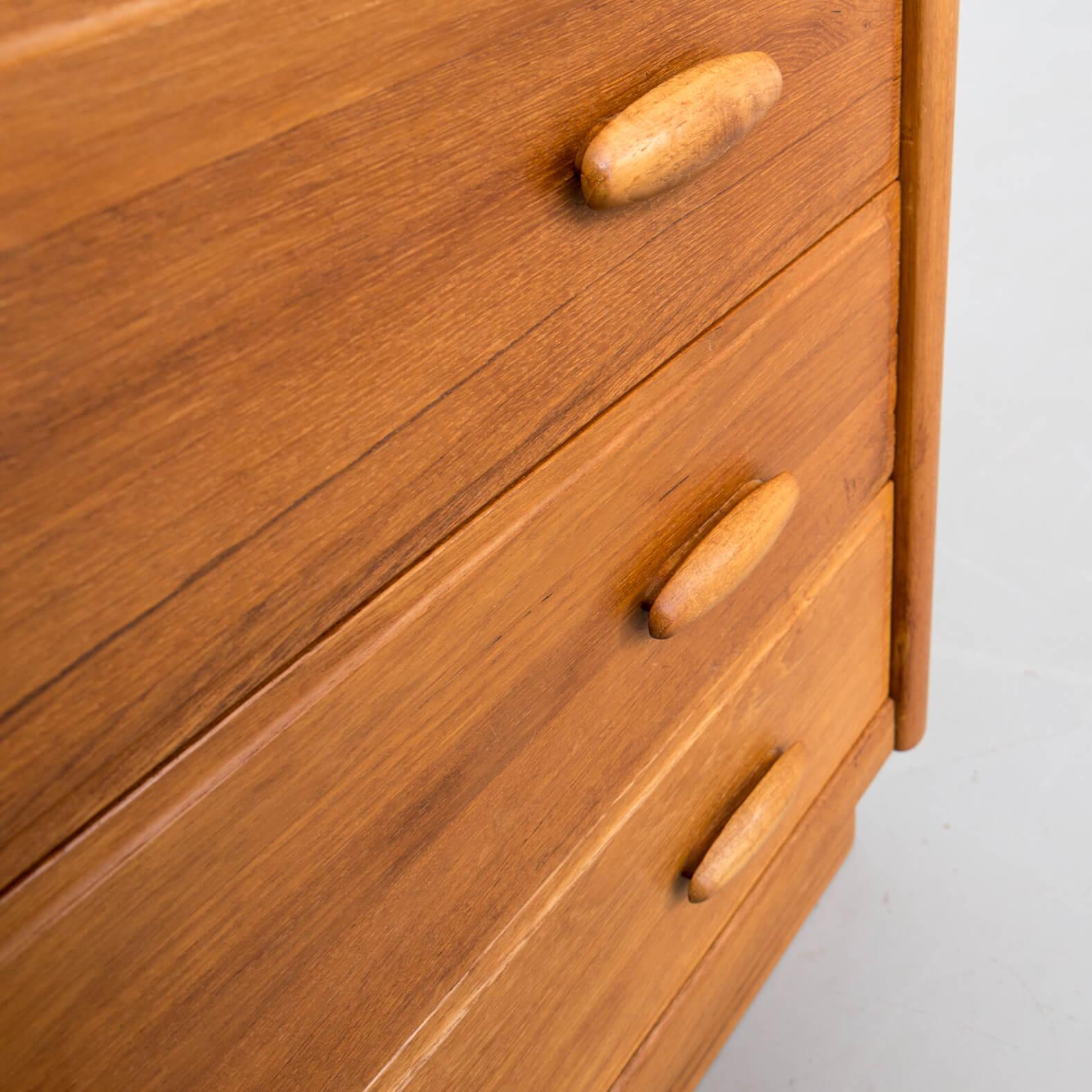 1970s Teak Secretaire with Desk for Dyrlund For Sale 8