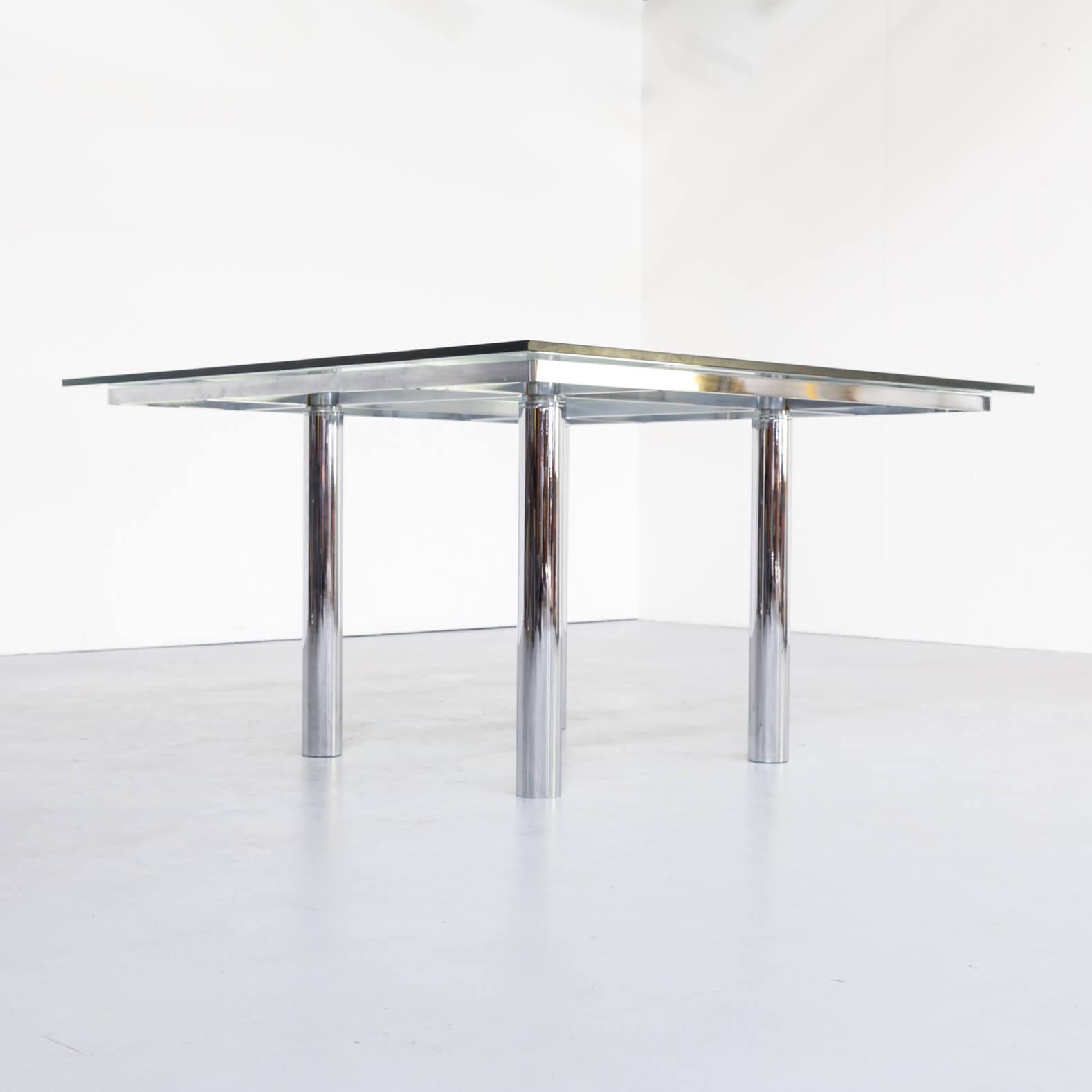 Glass 1970s Tobia & Arfa Scarpa ‘Andre’ Dining Table for Gavina For Sale