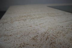 Table basse en travertin des années 70 de George Mathias pour Maho