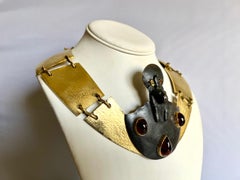 70s Trifari rare Diane Love Egyptian "Shekmet" Collar Necklace