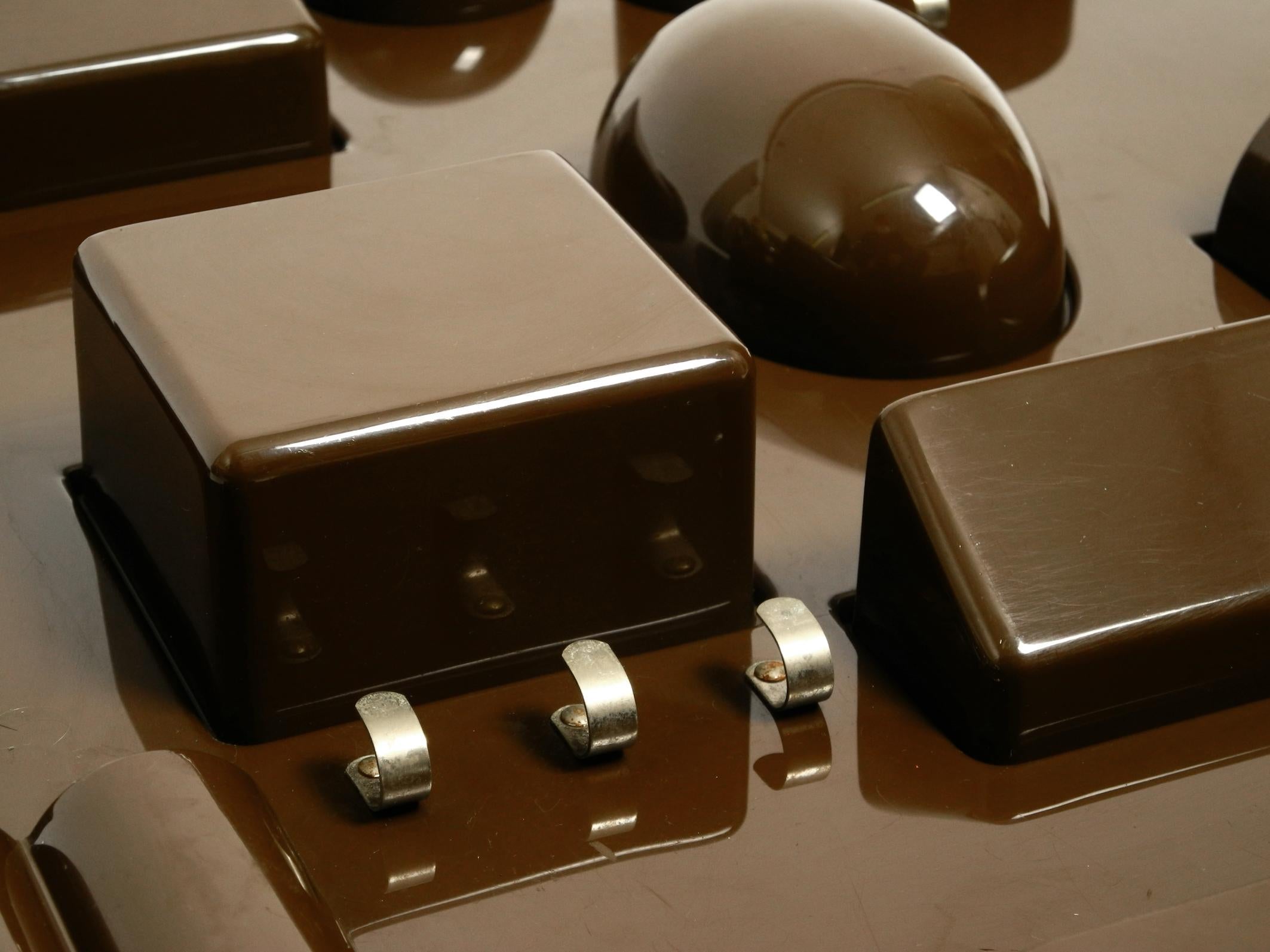 70s Uten.Silo by Dorothee Maurer-Becker  M-Design production in dark brown For Sale 5