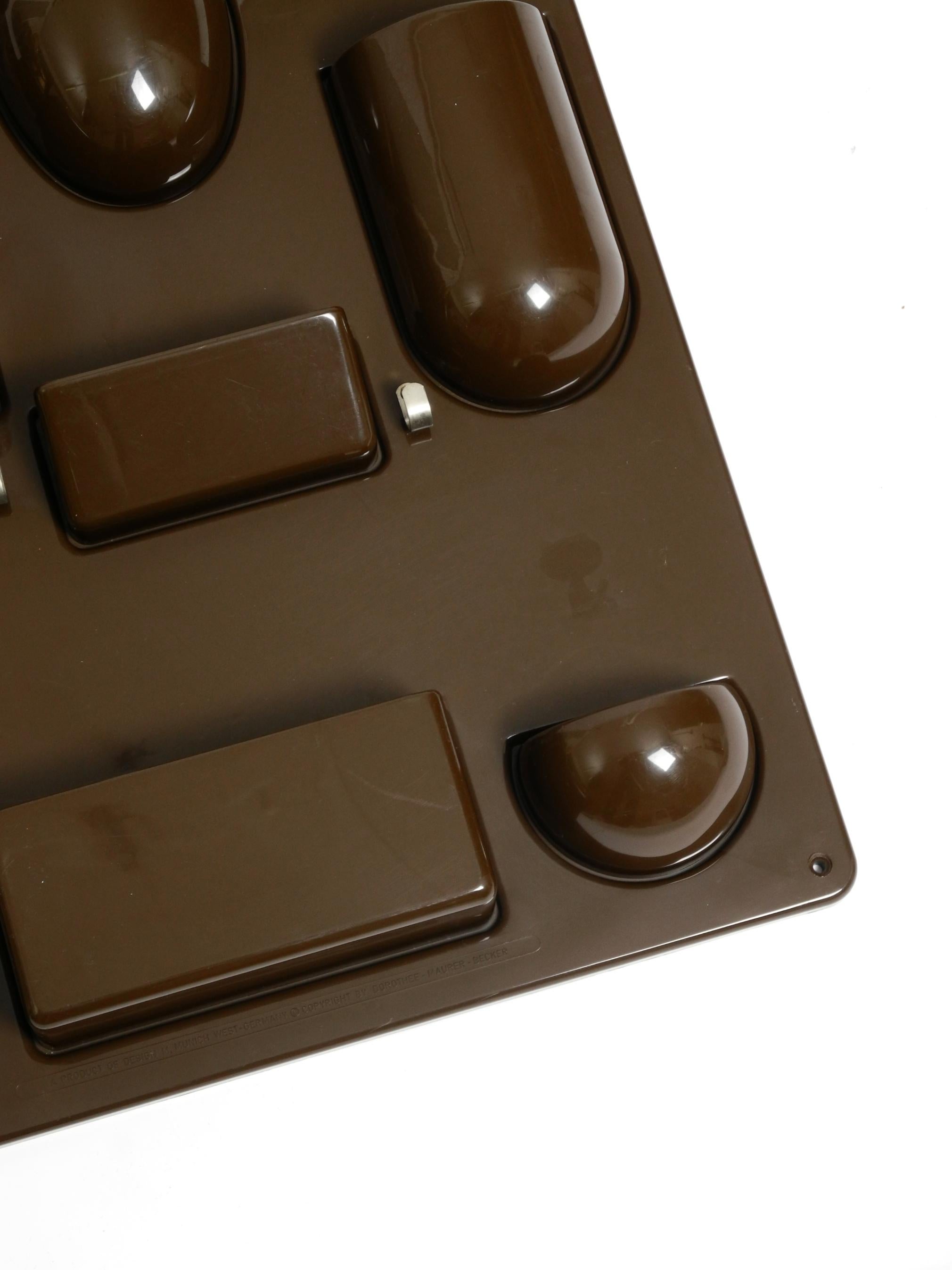 70s Uten.Silo by Dorothee Maurer-Becker  M-Design production in dark brown For Sale 8