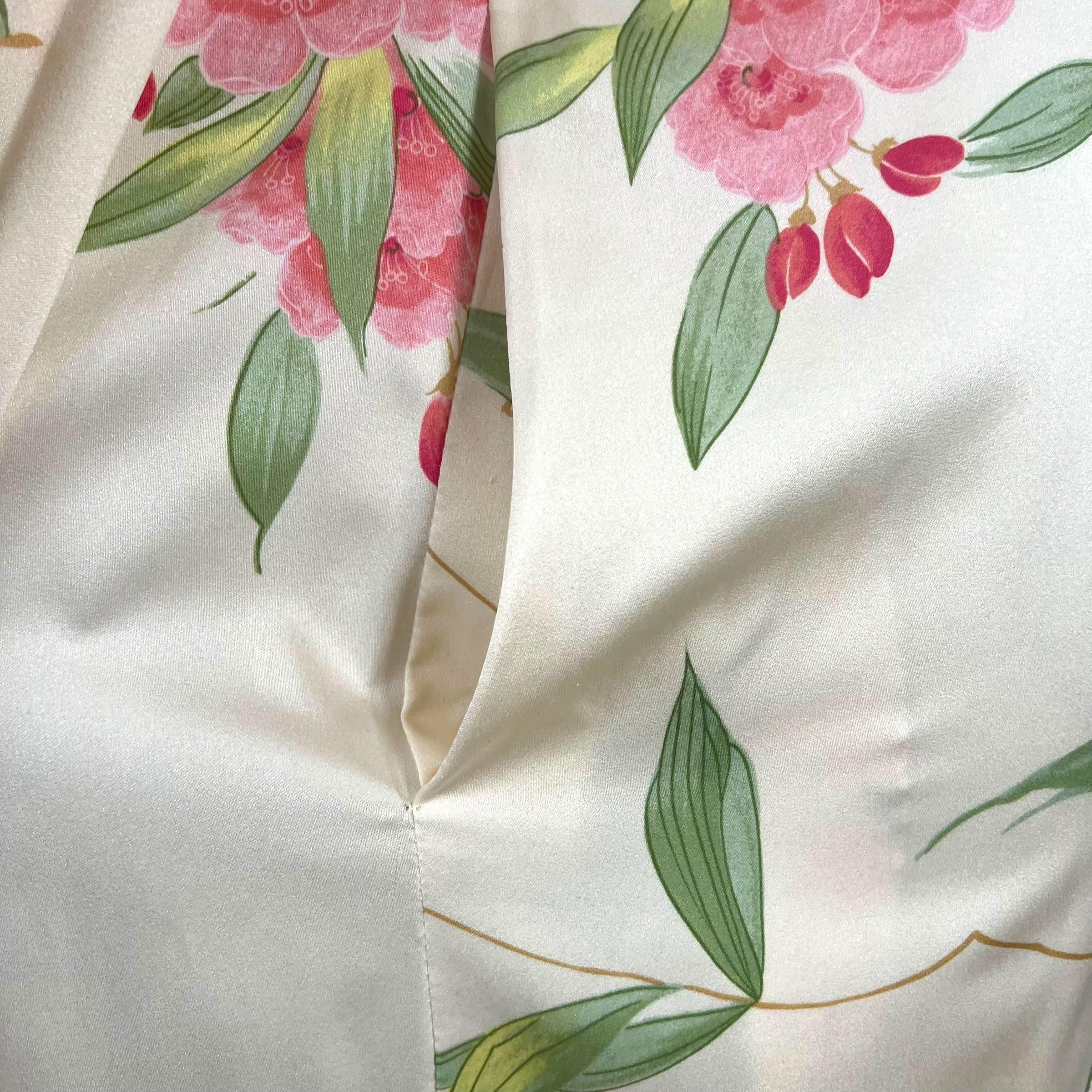 70er Jahre Vintage Christian Dior für Neiman florale Nachthemd im Angebot 2