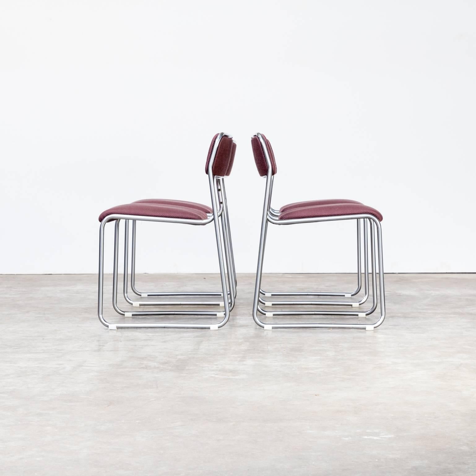 Néerlandais 1970 Walter Antonis 'SE09′ Chaise pour 't Spectrum, ensemble de quatre. en vente