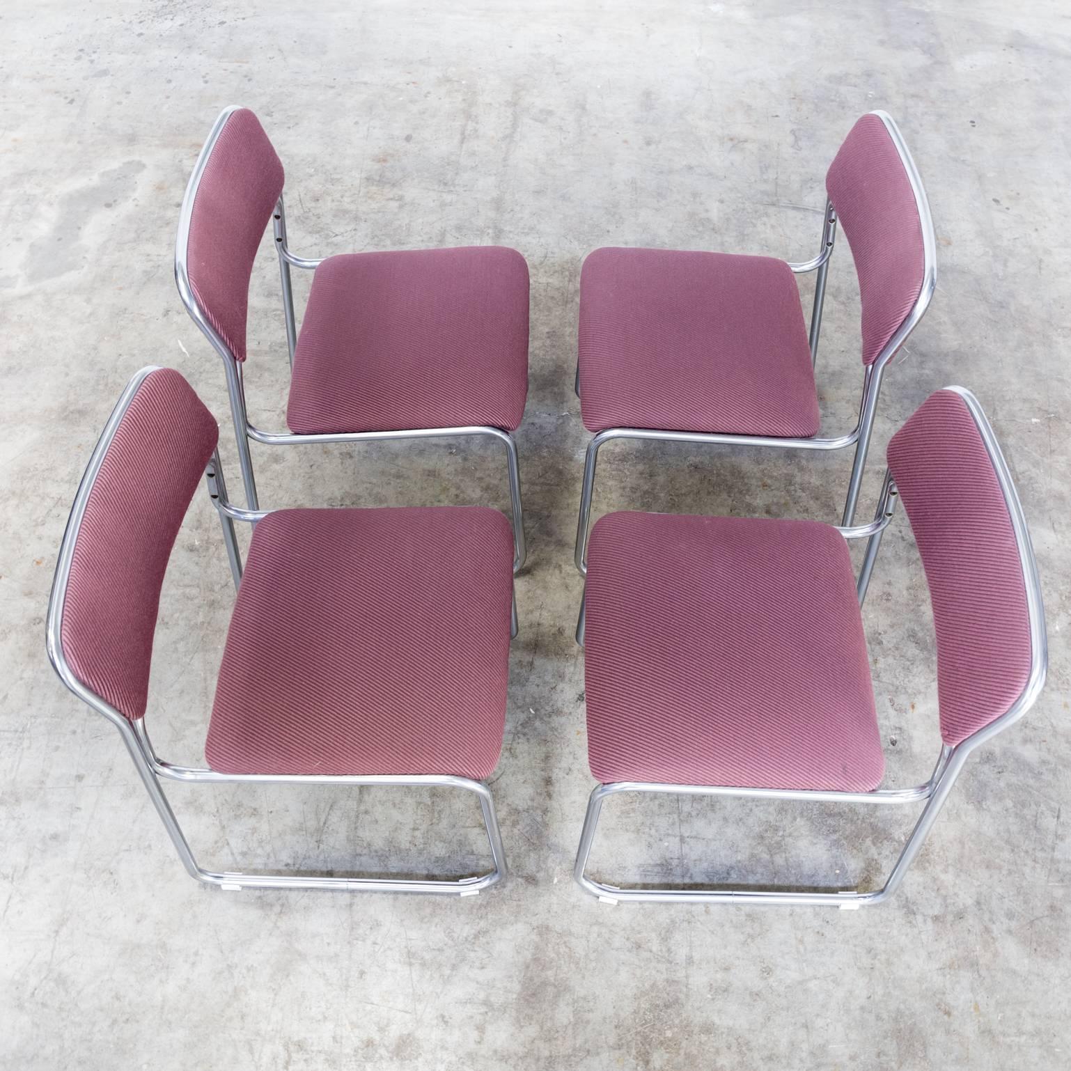 1970 Walter Antonis 'SE09′ Chaise pour 't Spectrum, ensemble de quatre. en vente 3