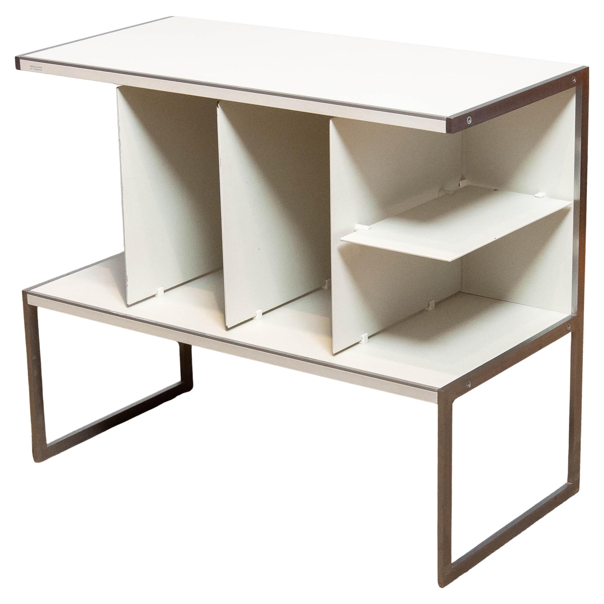70s White and Stainless Steel System Cabinet by Jacob Jensen for Bang & Olufsen For Sale