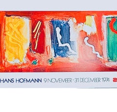 70s XL Original Hans Hofmann Exhibition Lithograph Poster Emmerich Gallery NYC