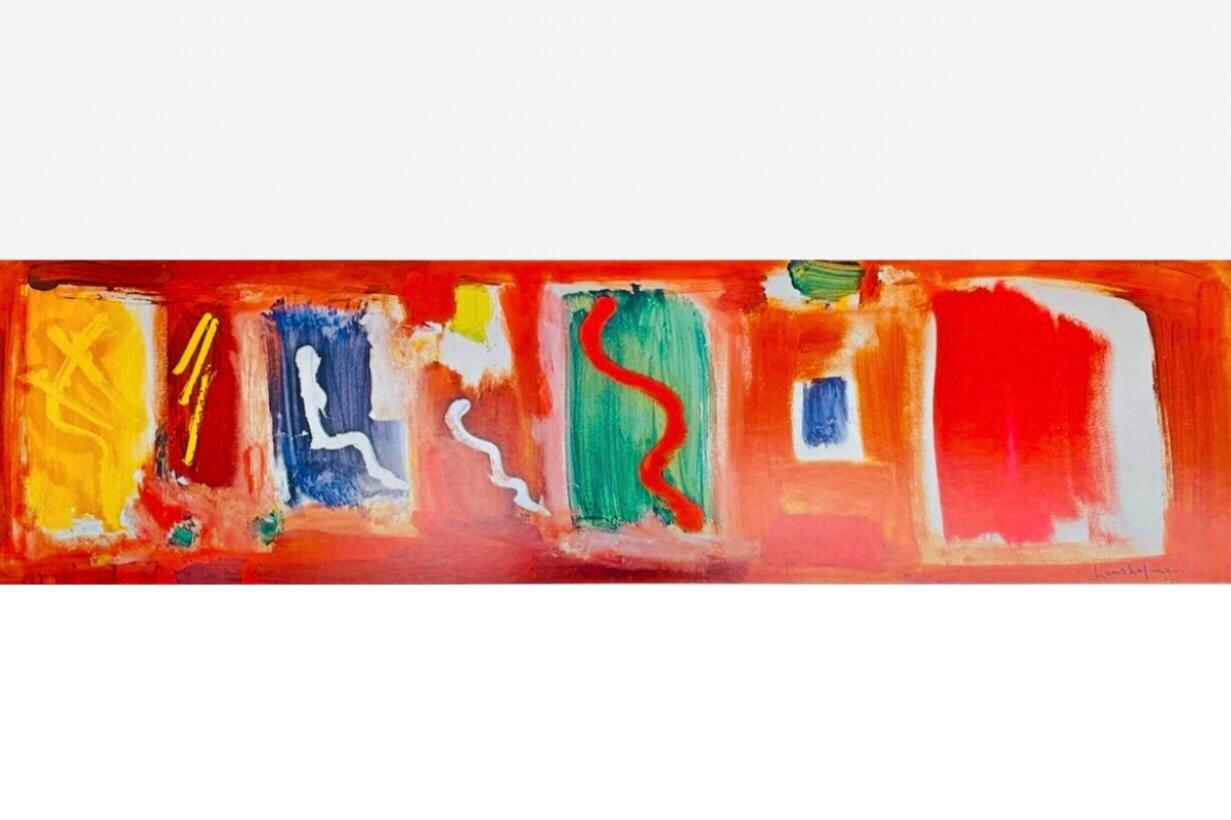 70er Jahre XL Original Hans Hofmann Ausstellungslithographie Poster Emmerich Gallery NYC (amerikanisch) im Angebot