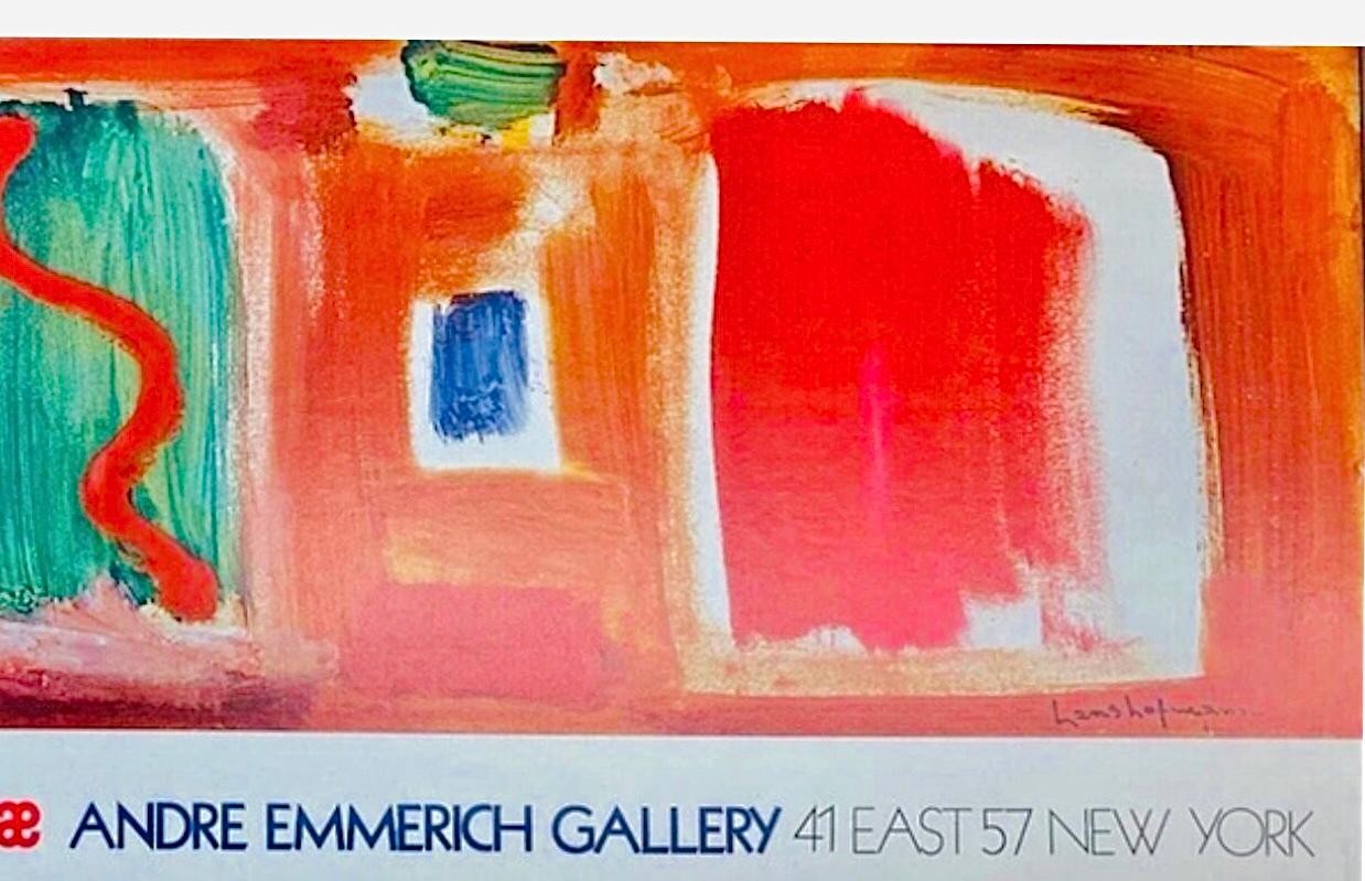 70er Jahre XL Original Hans Hofmann Ausstellungslithographie Poster Emmerich Gallery NYC (20. Jahrhundert) im Angebot