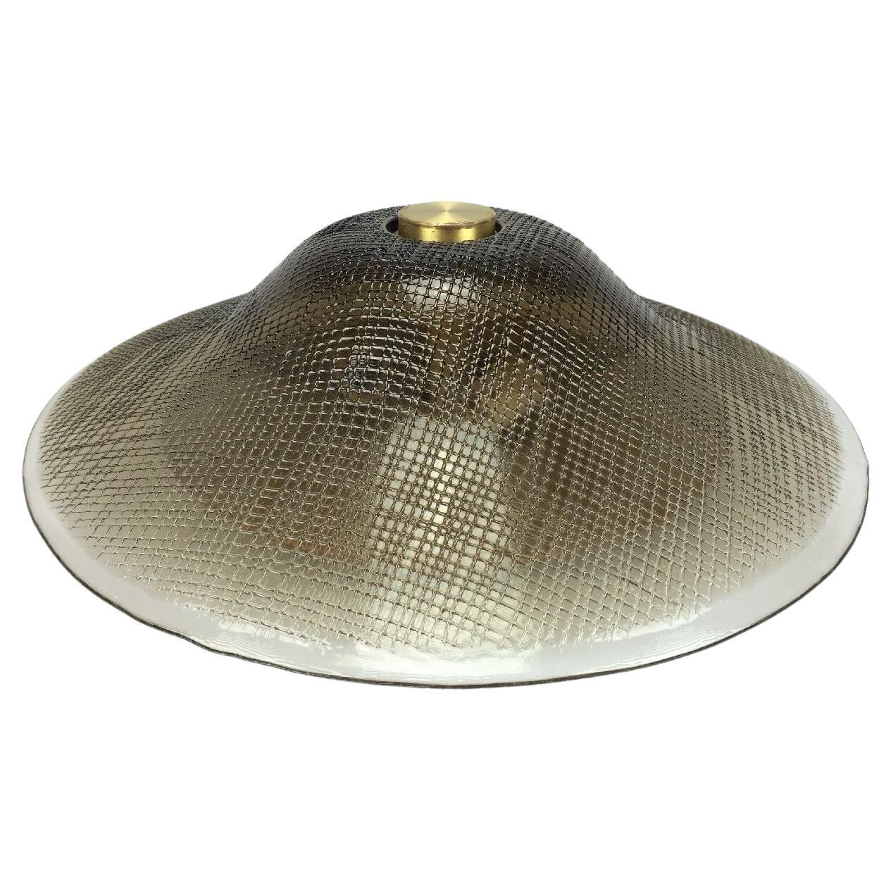 70s Xl Peill & Putzler Plafoniere Ceiling Lamp Glass Space Design Lamp For Sale