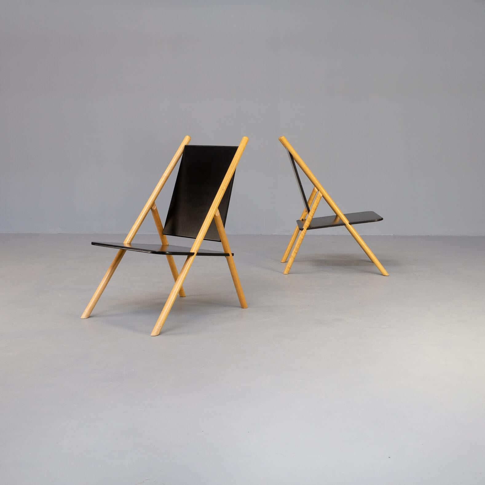 Mid-Century Modern 70s Yrjo Wihermheimo & Rudi Merz ‘Pinna’ Chair for Korkeakosko OY Set/2 For Sale