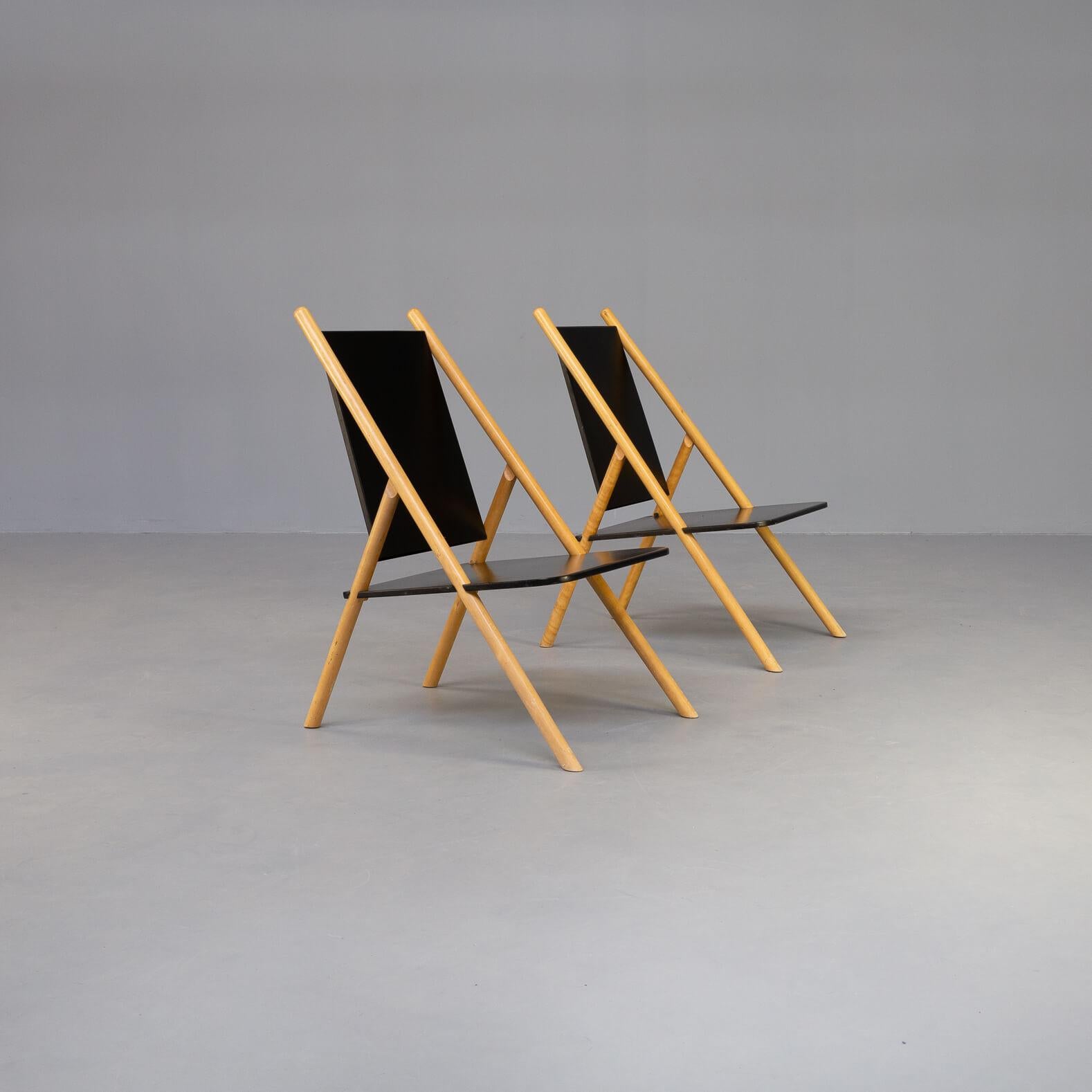 20th Century 70s Yrjo Wihermheimo & Rudi Merz ‘Pinna’ Chair for Korkeakosko OY Set/2 For Sale