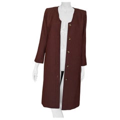 70s YSL Wool Collarless Jacket