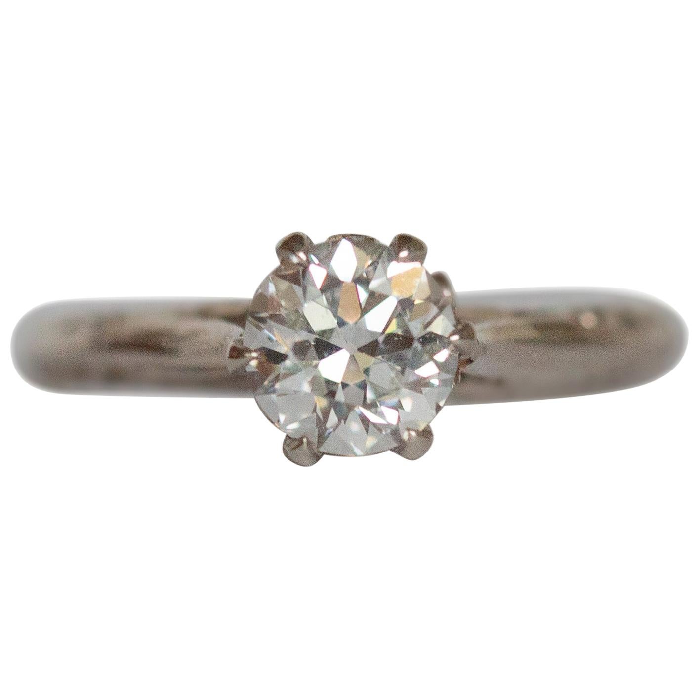 .71 Carat Diamond White Gold Engagement Ring For Sale