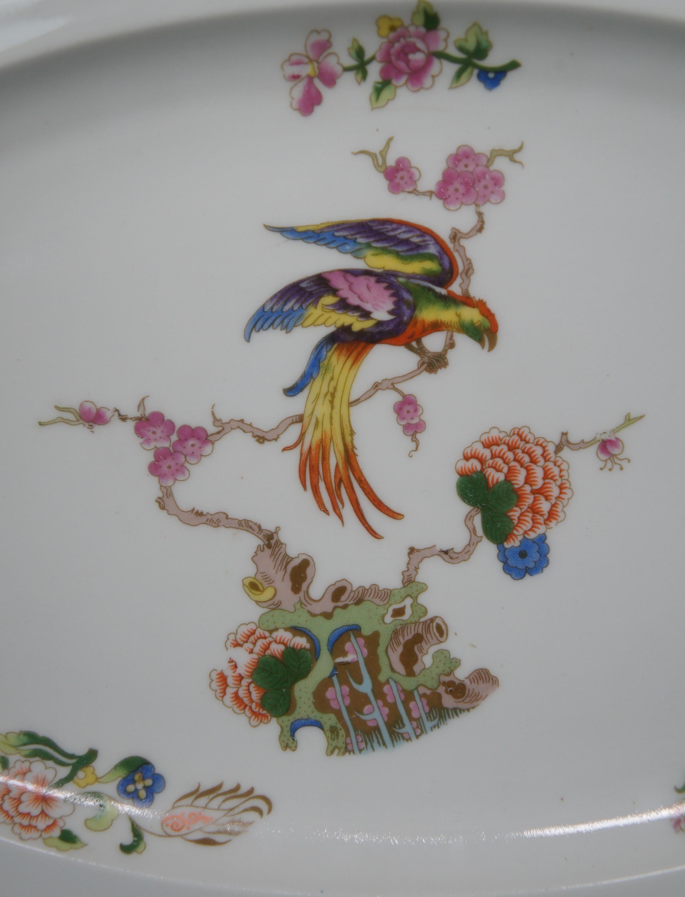 71 Pc 6720 Epiag Czechoslavakia Porcelain China Dinnerware Set Paradise Bird Vtg 3