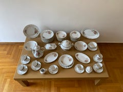 71 Piezas Vajilla de Porcelana Juego de Café Winterling Baviera Rosa Rosas Oro