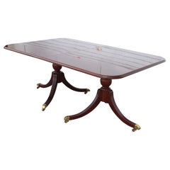 71" to 96" Bernhardt Regency Style Pedestal Dining Table