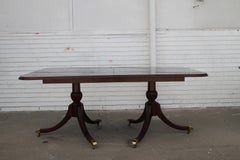 71" to 96" Bernhardt Regency Style Pedestal Dining Table