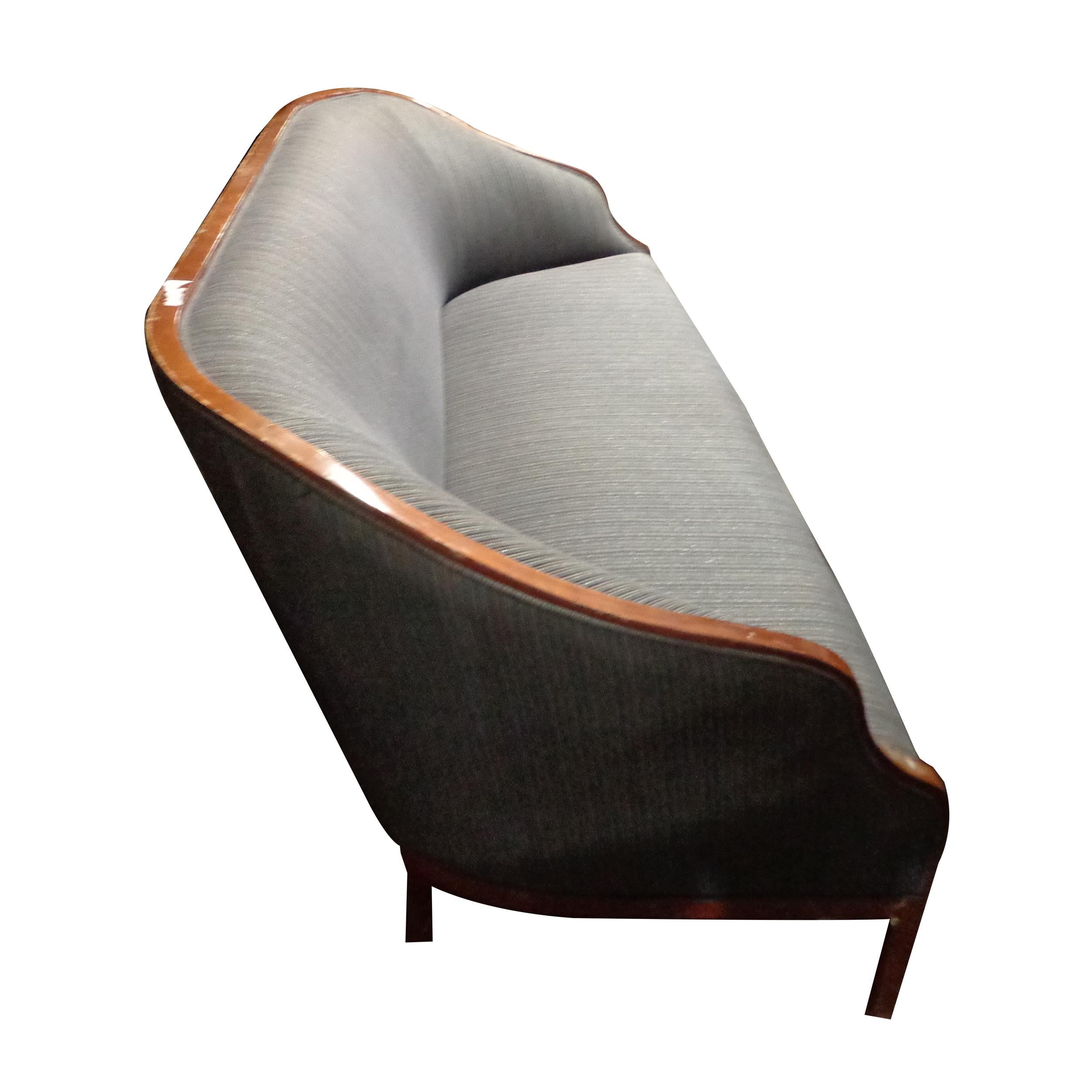 71″ Ward Bennett Regency Style Sofa for Geiger For Sale 2