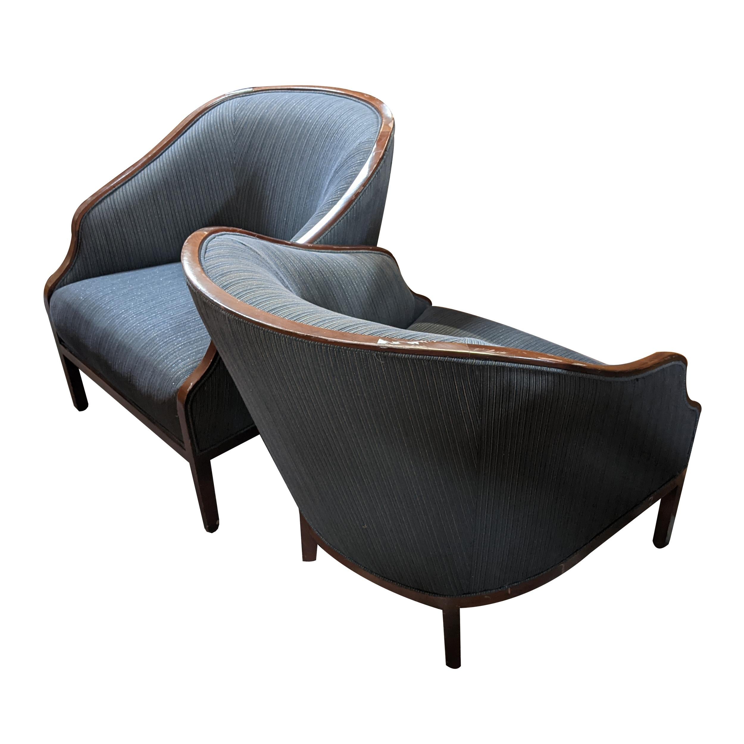 71″ Ward Bennett Regency Style Sofa for Geiger For Sale 3