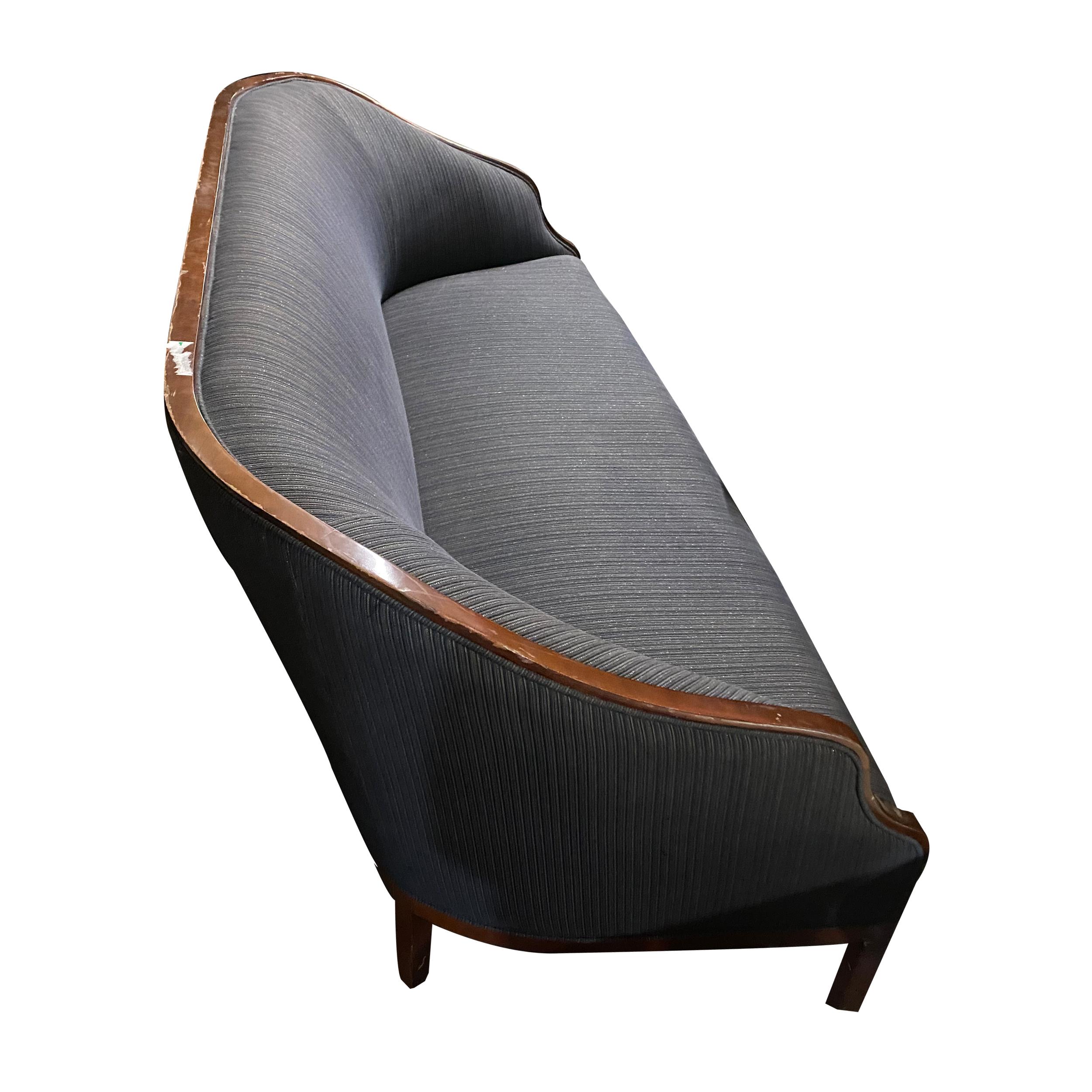 20th Century 71″ Ward Bennett Regency Style Sofa for Geiger For Sale