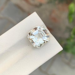 7.10 Carat Gorgeous Faceted Heliodor Asscher Cut Gemstone