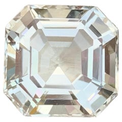 7.10 Carat Gorgeous Faceted Heliodor Asscher Cut Gemstone