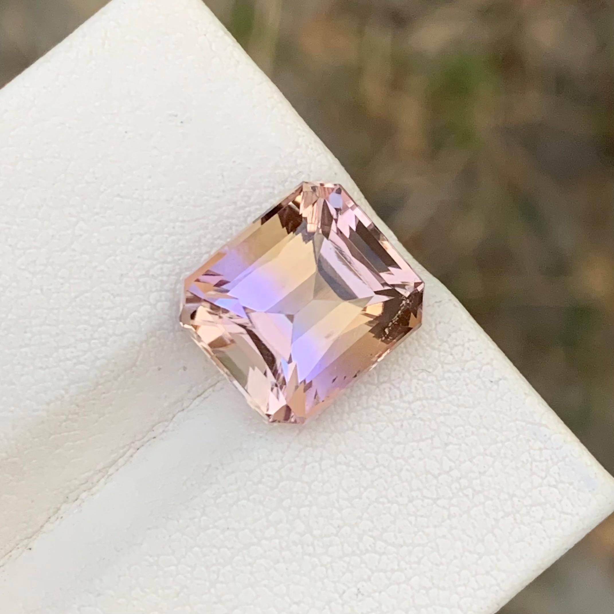 7.10 Carat Natural Bicolor Loose Ametrine Brazil Earth Mine Ring Gem Stone   In New Condition For Sale In Peshawar, PK