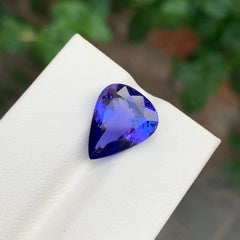 7.10 Carat Natural Faceted Tanzanite Pear Shape Gemstone From Tanzania