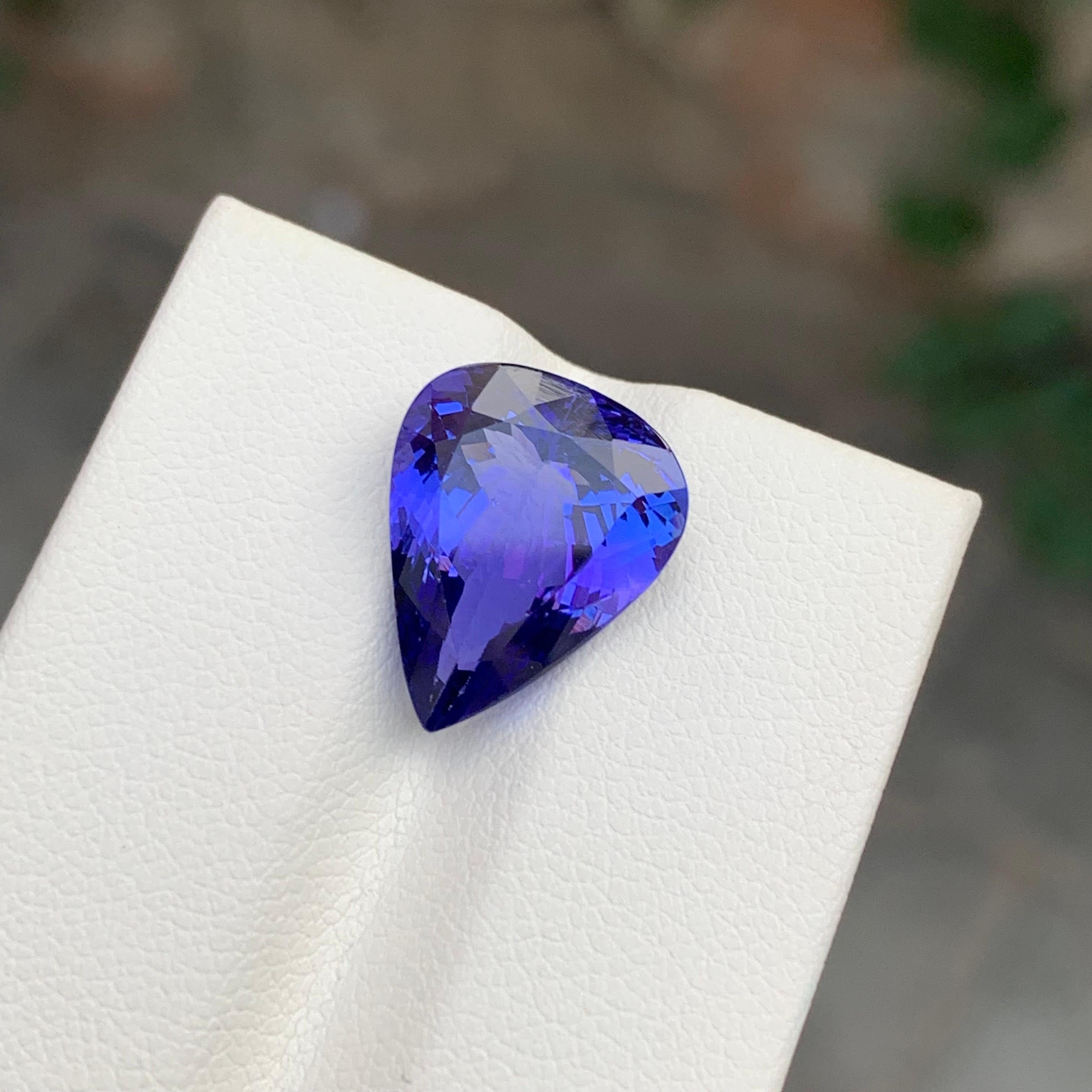 7.10 Carat Natural Faceted Tanzanite Pear Shape Gemstone From Tanzania (Tanzanie) Neuf - En vente à Peshawar, PK