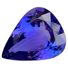 7.10 Carat Natural Faceted Tanzanite Pear Shape Gemstone From Tanzania (Tanzanie)