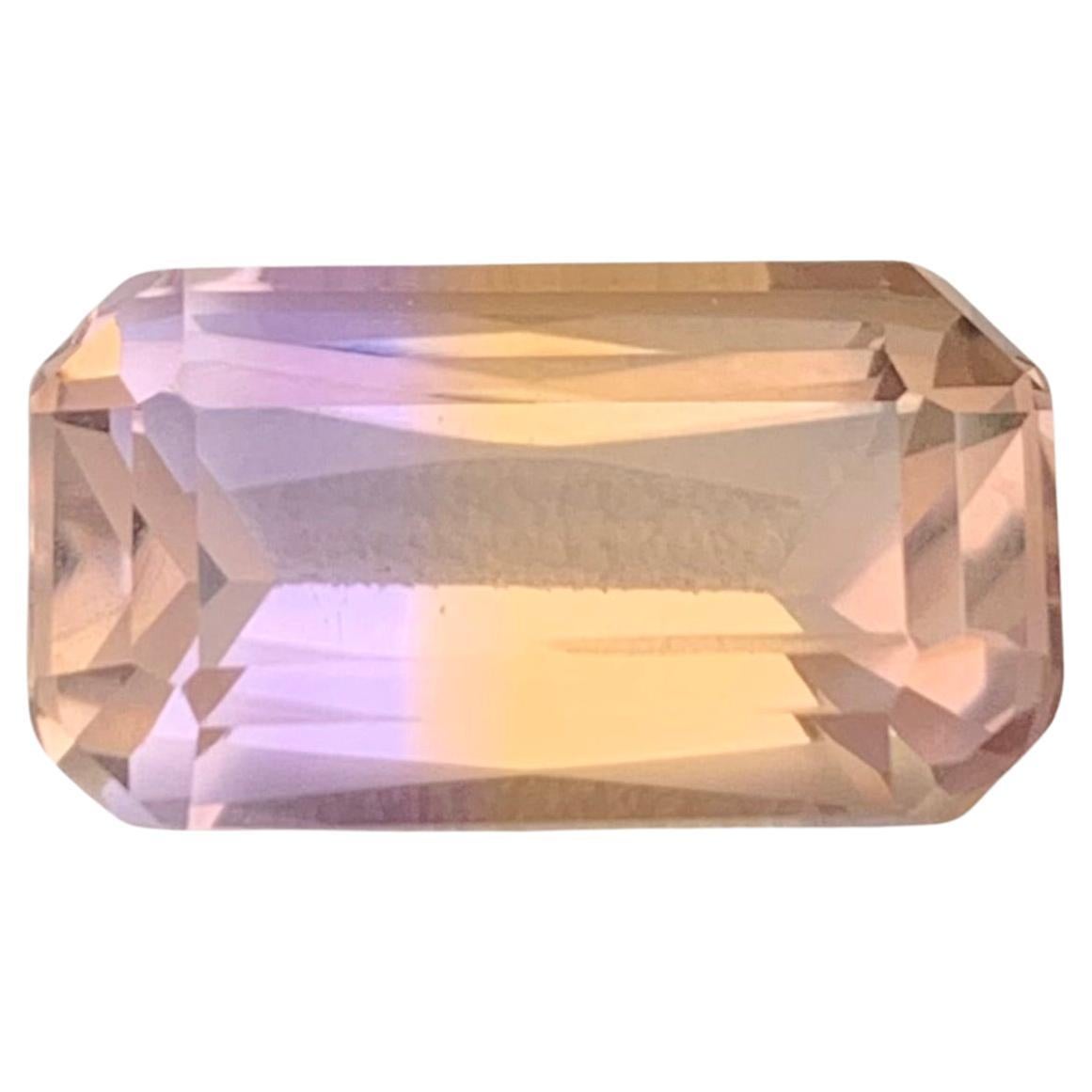 7.10 quilates de ametrina natural suelta en forma de esmeralda para joyería