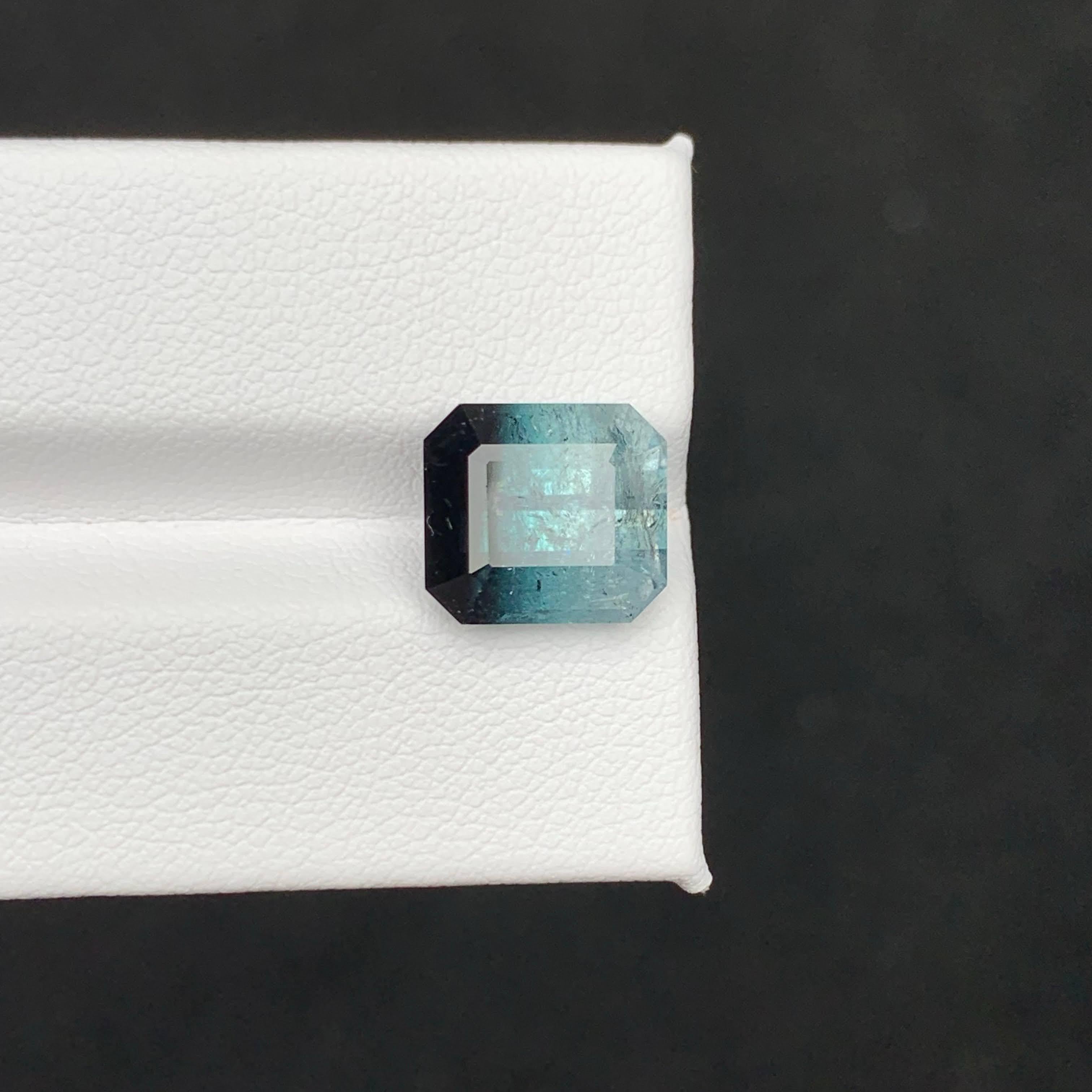 7.10 Karat Natürlicher Loser Bi Color Turmalin Stein Smaragd Schliff Afghanischer Edelstein im Angebot 5