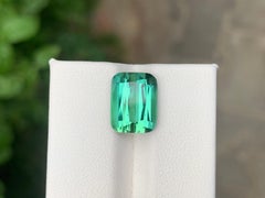 7.10 Carat Natural Loose Blue Green Tourmaline Cushion Cut Gemstone