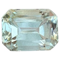 7.10 Carat Natural Loose Greenish Amethyst Stone Cushion Cut African Gemstone