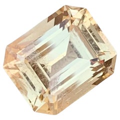 7.10 Carat Natural Loose Imperial Topaz Emerald Shape Gem For Jewellery Making 