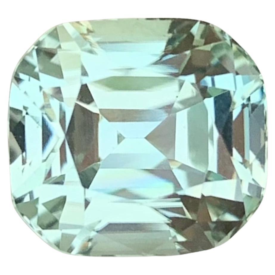 7.10 Carats Natural Loose Chinoise Green Tourmaline Cushion Shape (Tourmaline verte en forme de coussin)