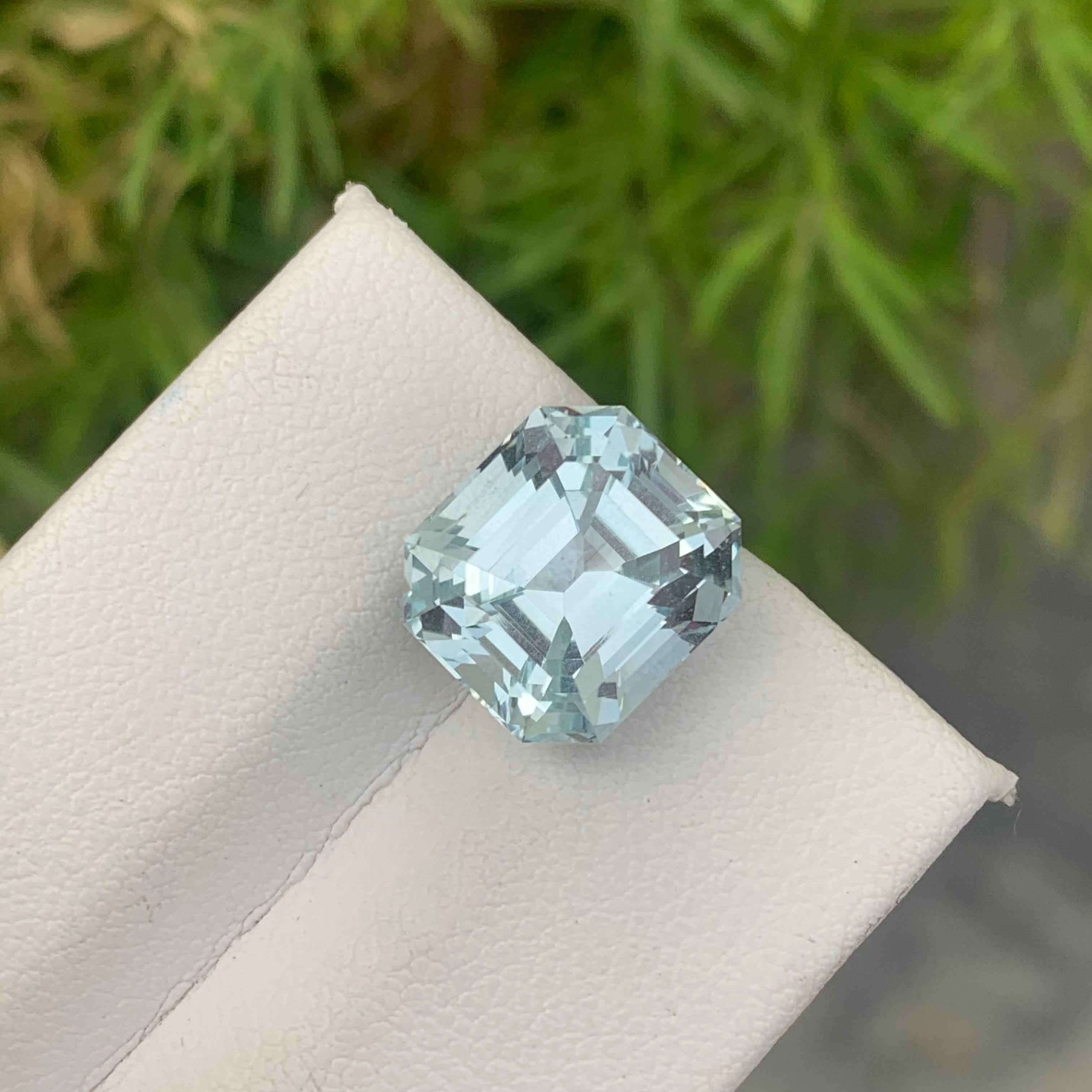 Faceted Aquamarine
Weight: 7.10 Carats
Dimension: 11.5x10.4x8.8 Mm
Origin: Shigar Valley Pakistan
Color: Light Blue
Birth Month: March
Treatment: Non
Certificate: On Demand
Some basic benefits of wearing Aquamarine Gemstone:
Attracts money.
Brings
