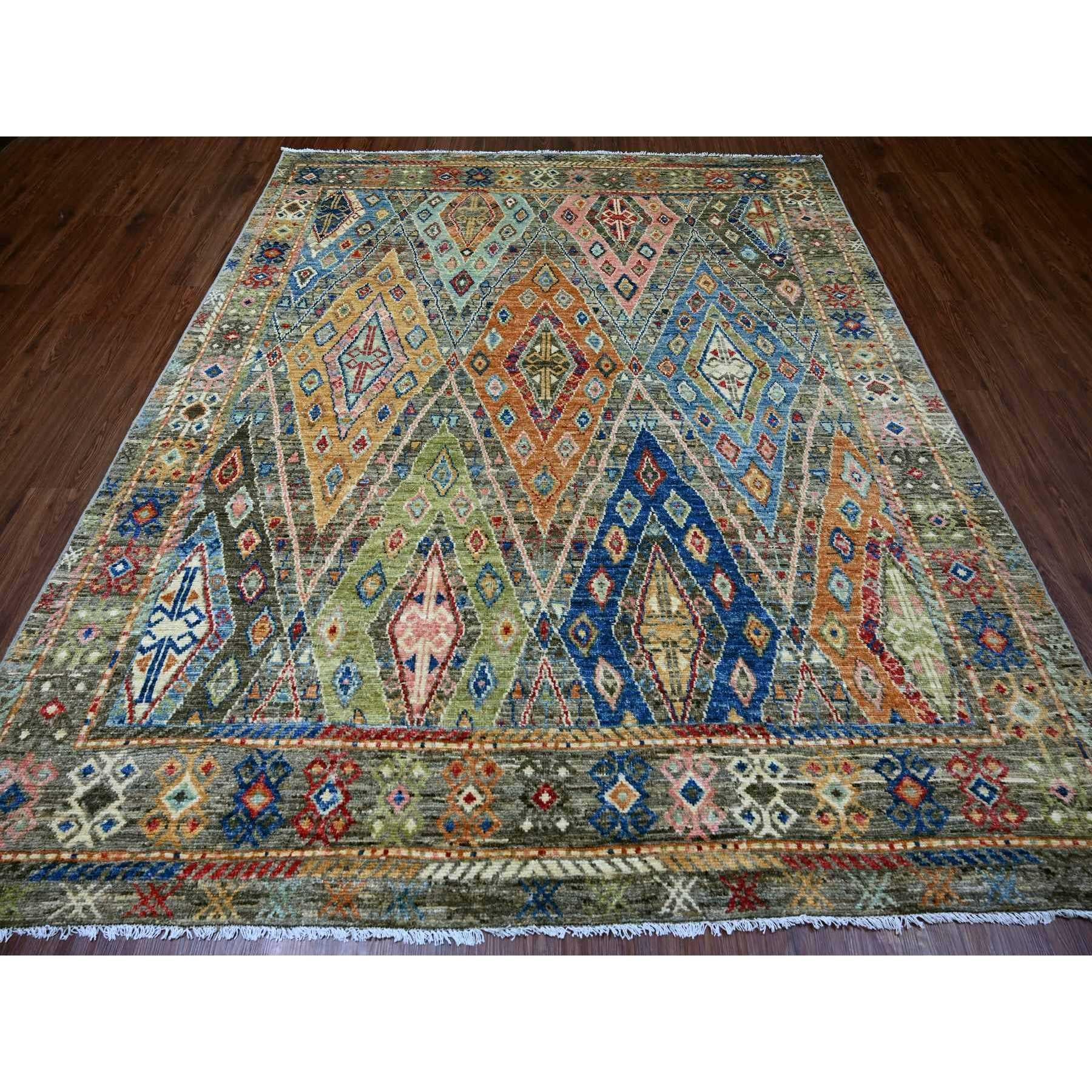 Dim Gray, Hand Knotted, Organic Wool, Anatolian Village Inspired Subtle Design, Vegetable Dyes, Oriental Rug
Primary materials: Wool
Latex: No Pile 
height: 0.25 Inches
Style: Traditional
Primary color: Grey
Secondary colors: Orange, Red, Yellow,