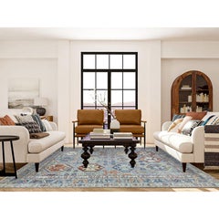 7'10"x9'6" Light Gray, Afghan Ersari Soft Wool Hand Knotted Rug