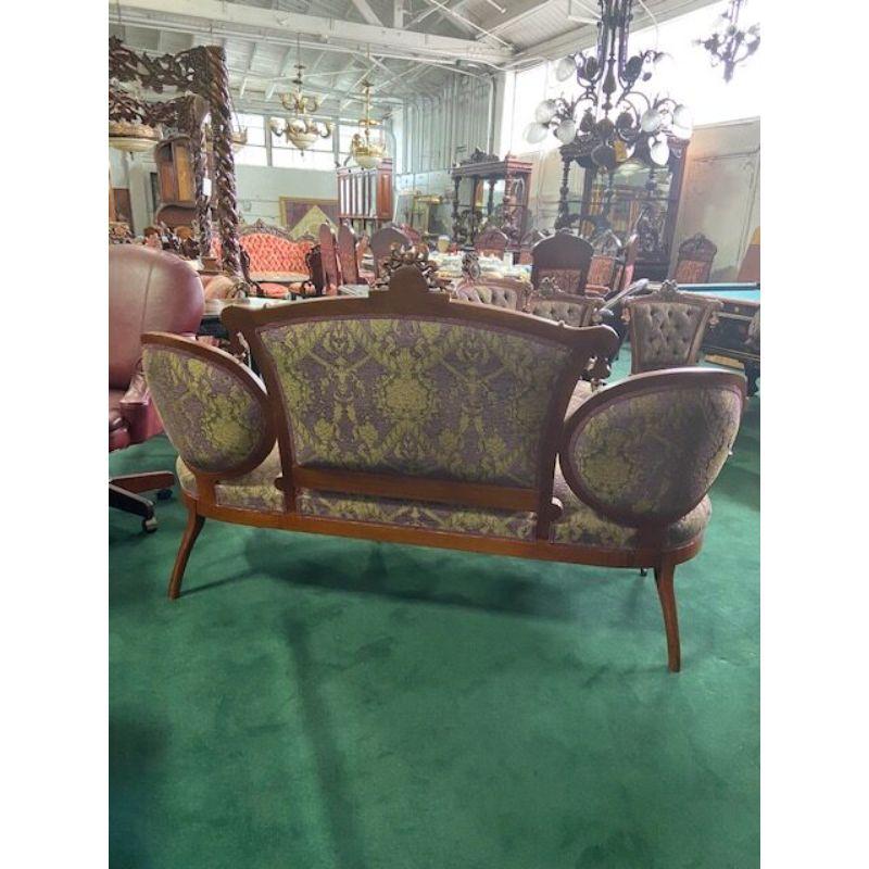 #7115 7-Piece Walnut Renaissance Revival Parlor Set by John Jelliff C.1875 For Sale 7